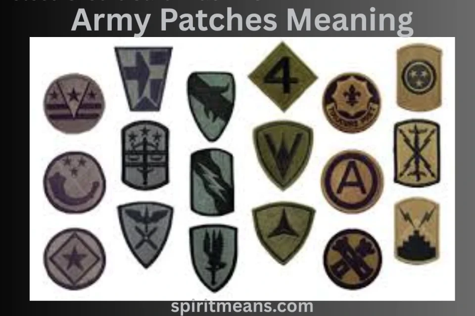 Army Patches Meaning