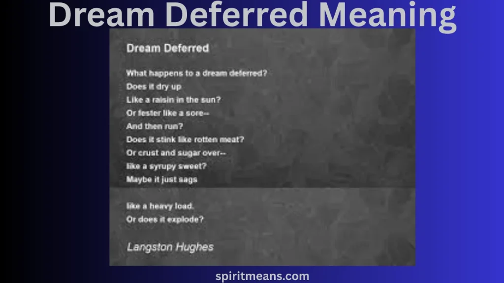 Dream Deferred and Social Movements
