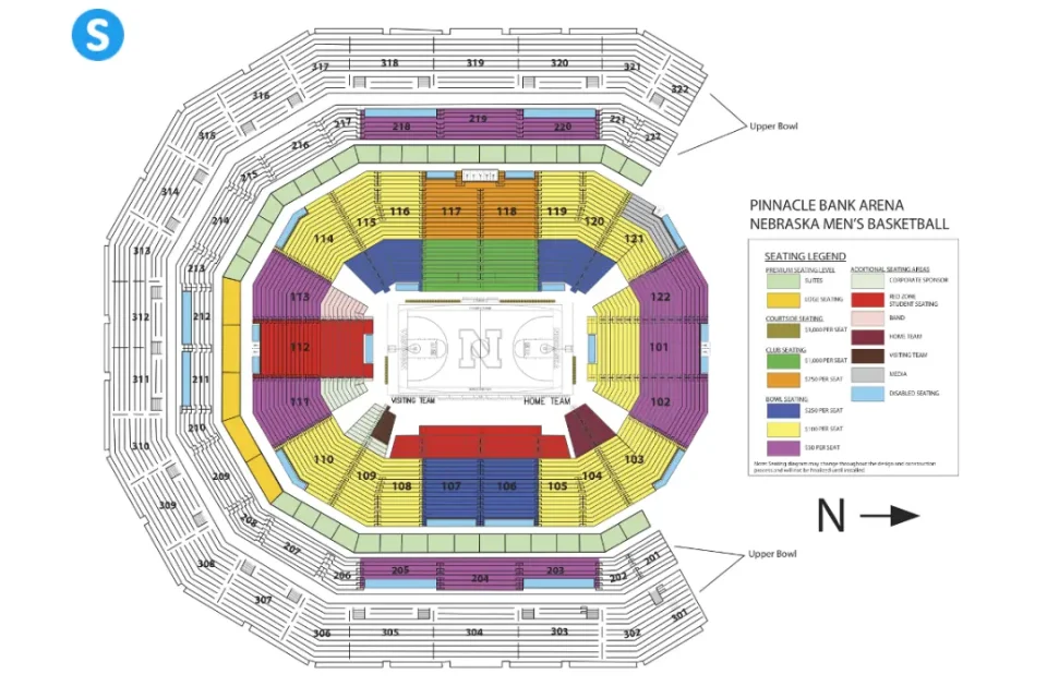 Pinnacle Bank Arena Seating Chart