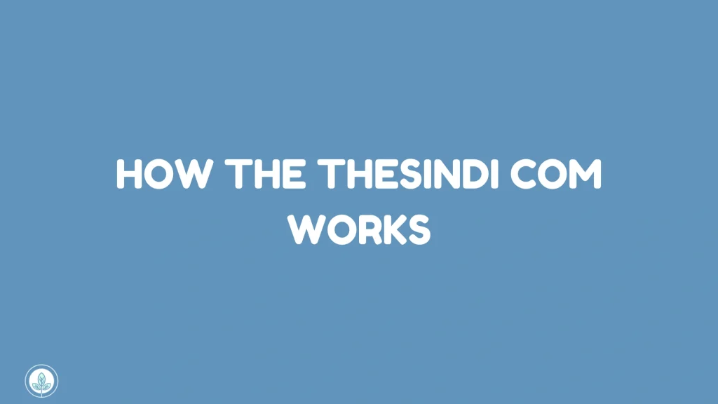 How the thesindi com Works