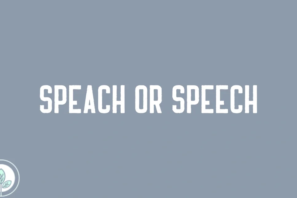 Speach or Speech